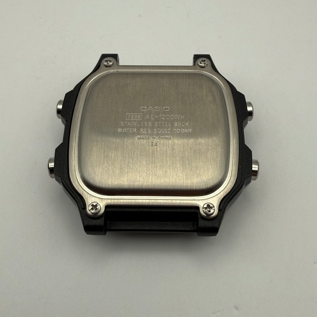 OEM Casio AE1200 Resin Case/Strap Black, White Text