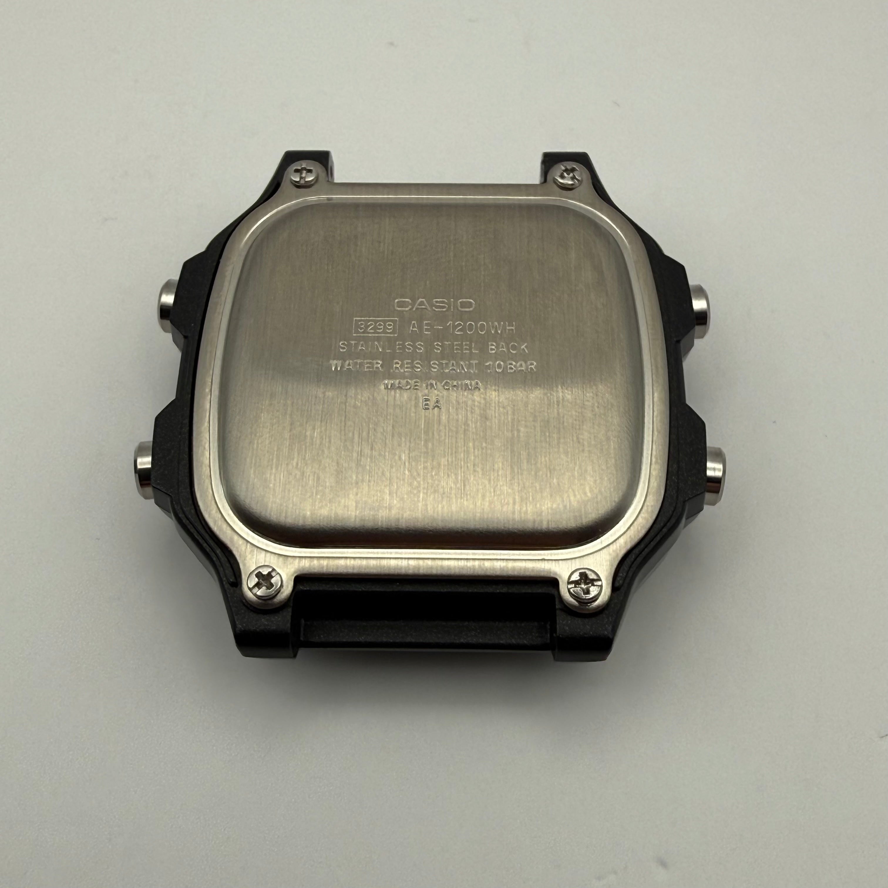 OEM Casio AE1200 Resin Case/Strap Black, White Text