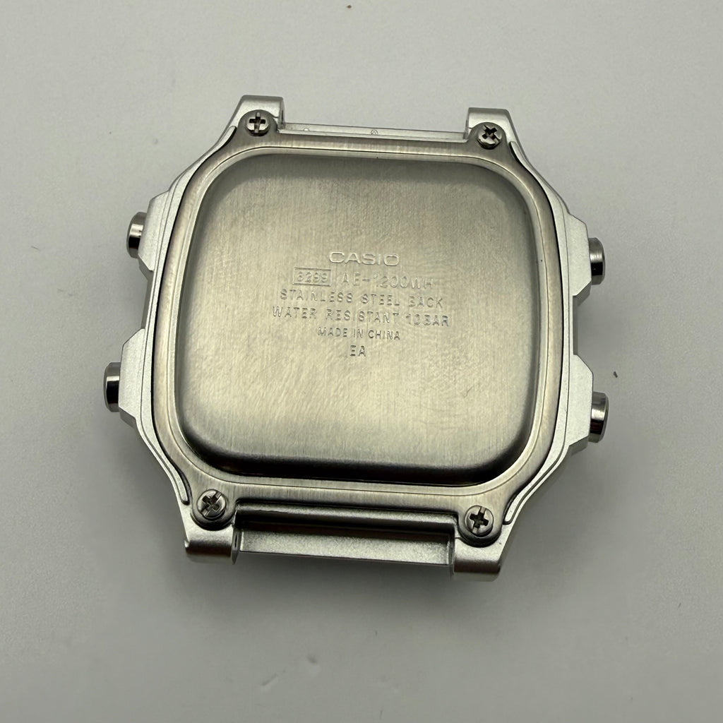 OEM Casio AE1200 Silver Case/Black Strap, Black Text