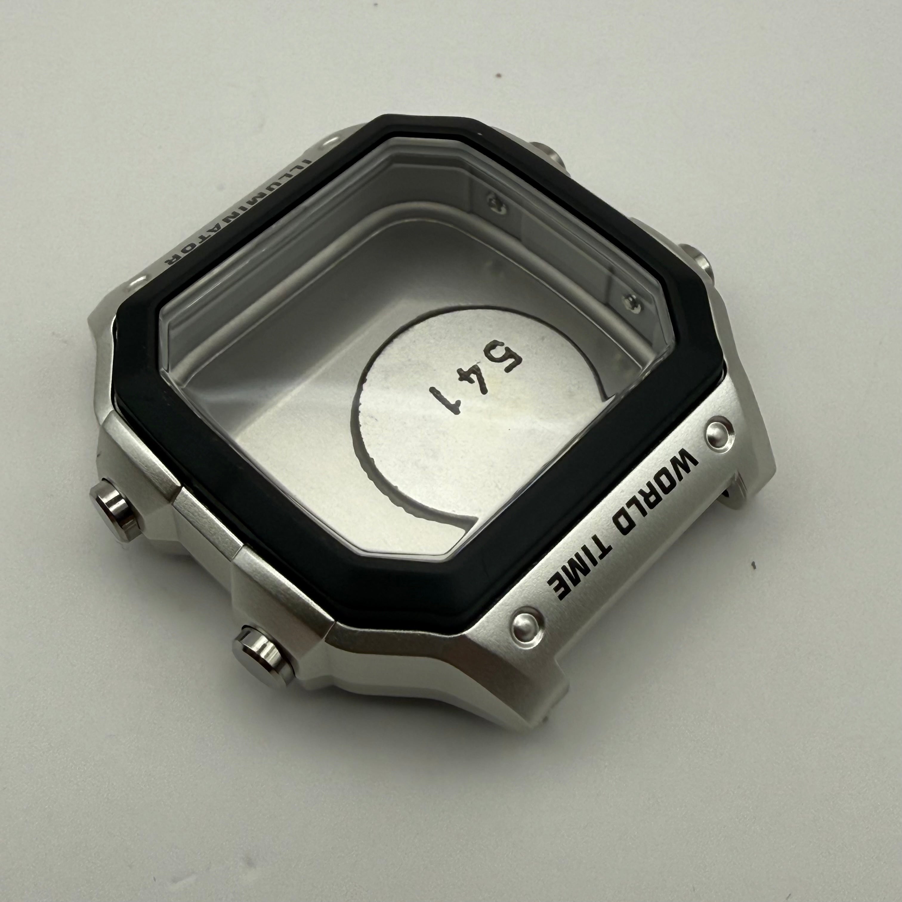 OEM Casio AE1200 Silver Case/Black Strap, Black Text