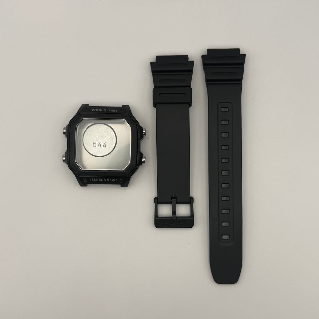 OEM Casio AE1200 Resin Case/Strap Black, White Text