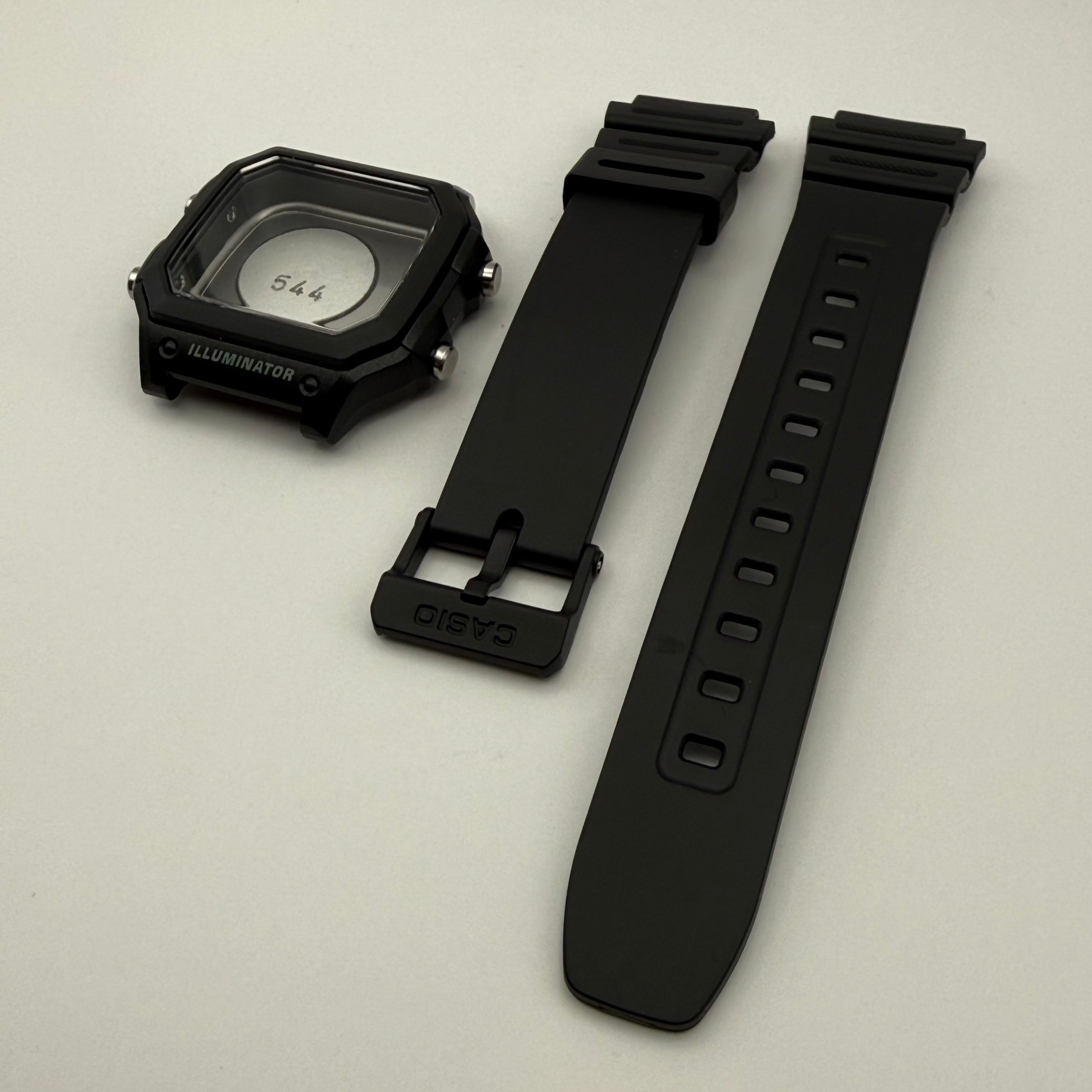 OEM Casio AE1200 Resin Case/Strap Black, White Text